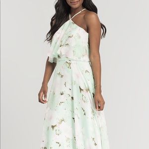 Kleinfeld- Mint Floral Dress- Size 2